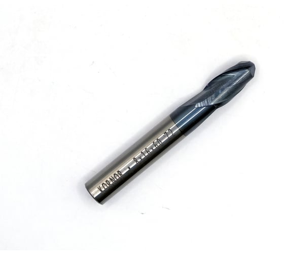 Изображение товара Фреза концевая твердосплавная KORNOR 8х16х60 Z2 ц/х-8мм HRC45 AlTiN (круглый торец) 45208160602