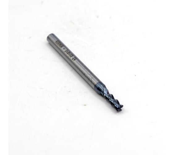 Изображение товара Фреза концевая твердосплавная KORNOR 3х8х50 Z4 ц/х-4мм HRC45 AlTiN (плоский торец) 45103080504