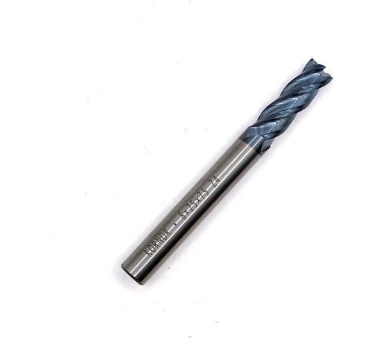 Изображение товара Фреза концевая твердосплавная KORNOR 8х25х75 Z4 ц/х-8мм HRC45 AlTiN (плоский торец) 45108250754