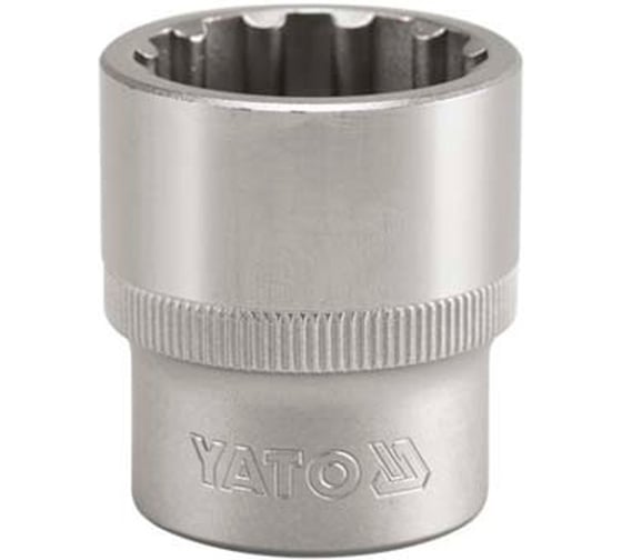 Изображение товара Головка торцевая YATO SPLINE 1/2DR, 13мм, 38мм, 3 штуки YT-1465Y
