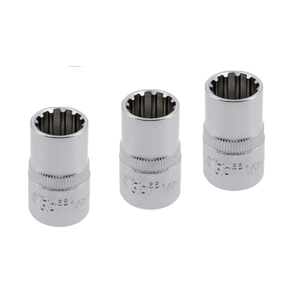 Изображение товара Головка торцевая YATO SPLINE 1/2DR 14 мм 38 мм YT-1466Y