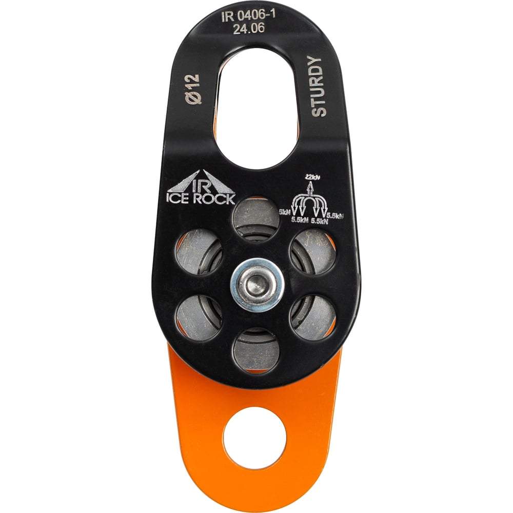 Изображение товара Блок-ролик ICE ROCK Sturdy двойной стальной с подшипником IR 0406-1