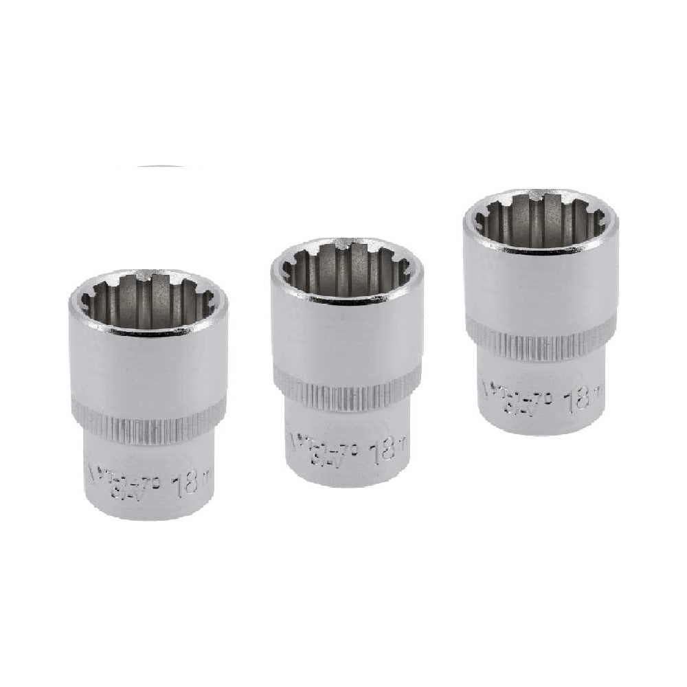 Изображение товара Головка торцевая YATO SPLINE 1/2DR 18мм 38мм для крепежных соединений