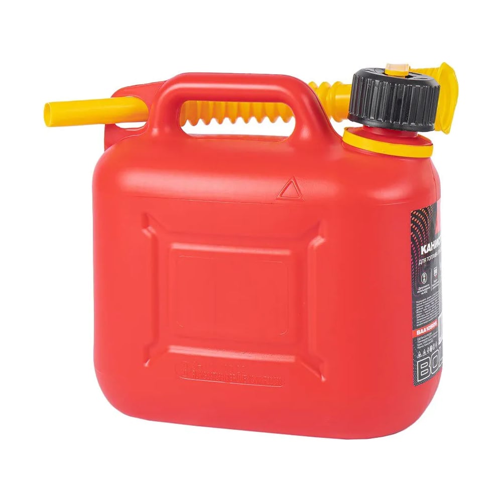 Изображение товара Канистра BOLK 5л для топлива пластиковая крышка с защитой от детей красная