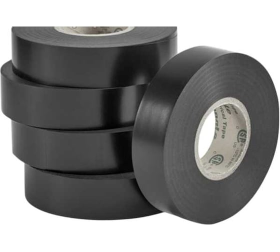 Изображение товара Изолента UCD  профессиональная ПВХ 0, 19х19мм, 20м, черная 25шт 0192025 UCD0192025