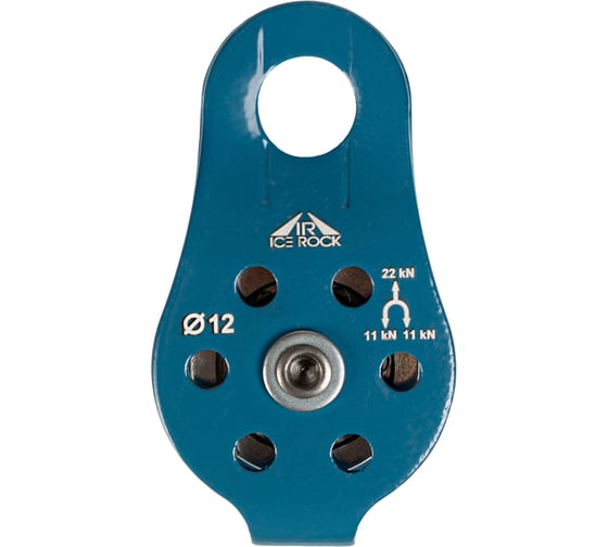 Изображение товара Блок-ролик ICE ROCK с фиксированными щечками с подшипником, ролик алюминиевый IR 0403-1