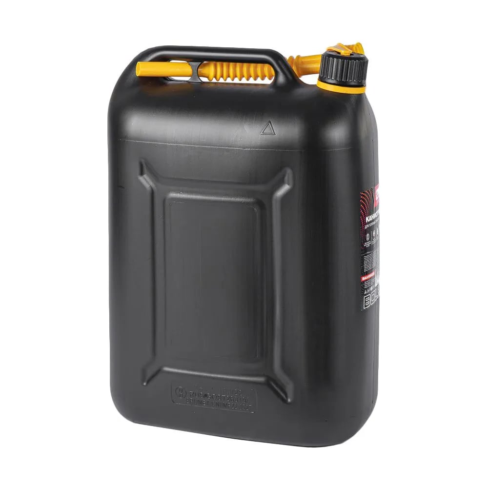 Изображение товара Канистра BOLK 25л для топлива с лейкой пластиковая черная