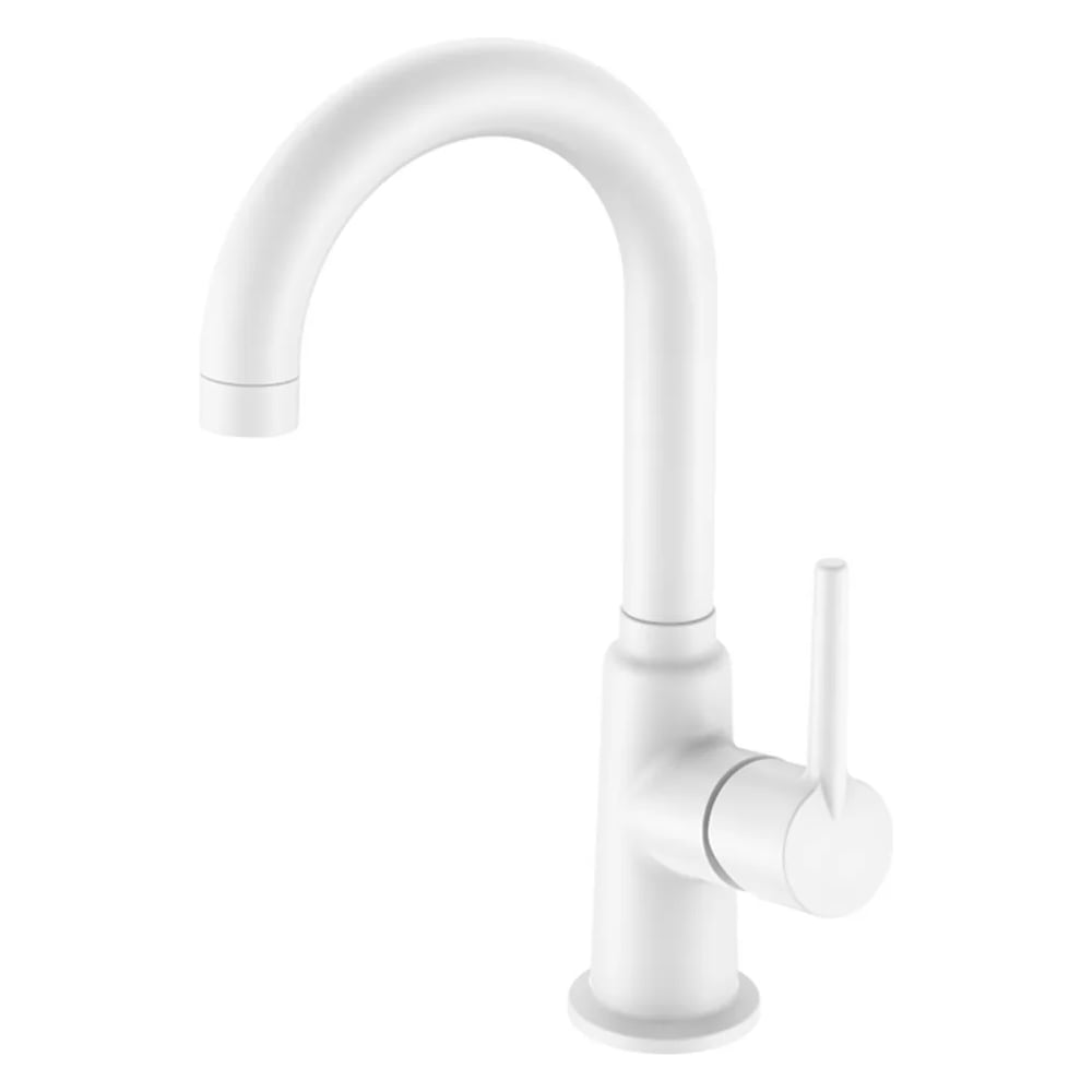 Изображение товара Однорычажный смеситель для кухни ViEiR с высоким изливом белый V103522-F