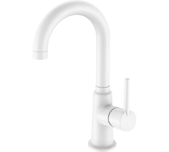 Изображение товара Смеситель для кухни однорычажный ViEiR с высоким изливом, латунь, белый V103522-F