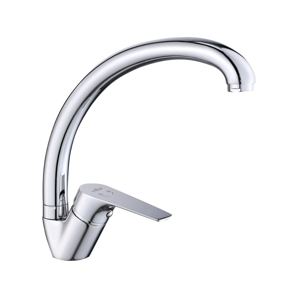 Изображение товара Смеситель кухонный однорычажный ViEiR с высоким изливом хром