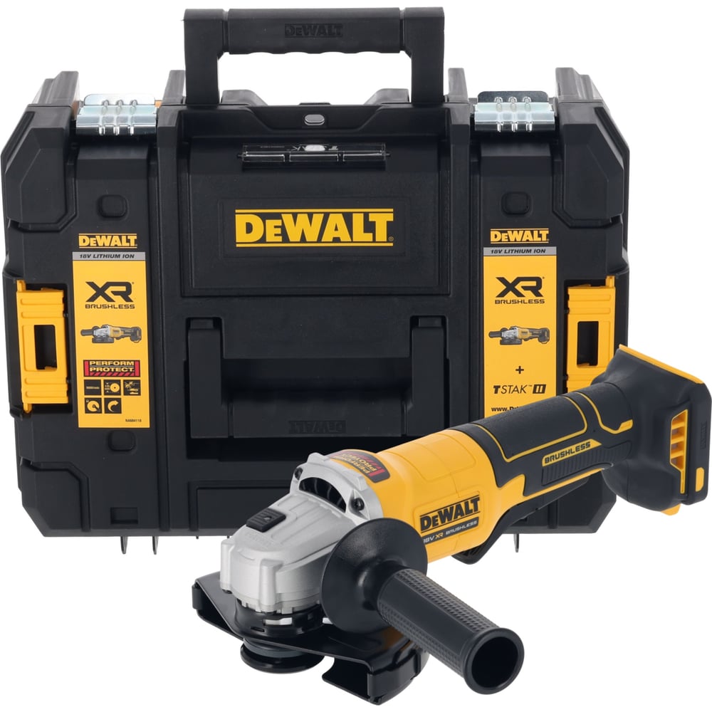 Изображение товара Аккумуляторная угловая шлифмашина DEWALT DCG408NT 18 В 125 мм