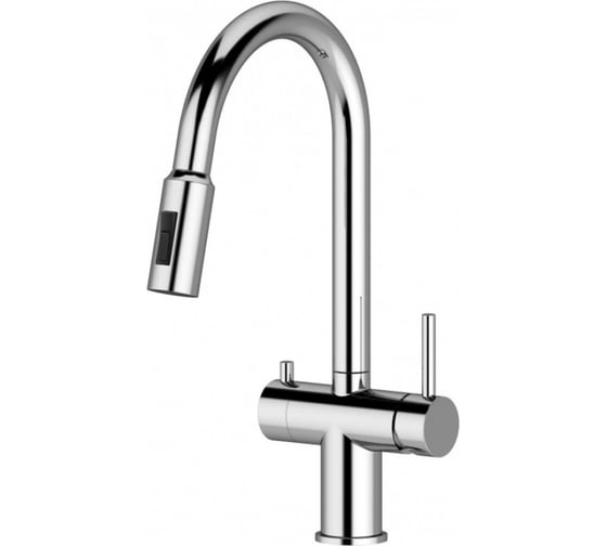 Изображение товара Смеситель для кухни однорычажный ViEiR с выдвижной лейкой и подключением фильтра, хром V15060-L