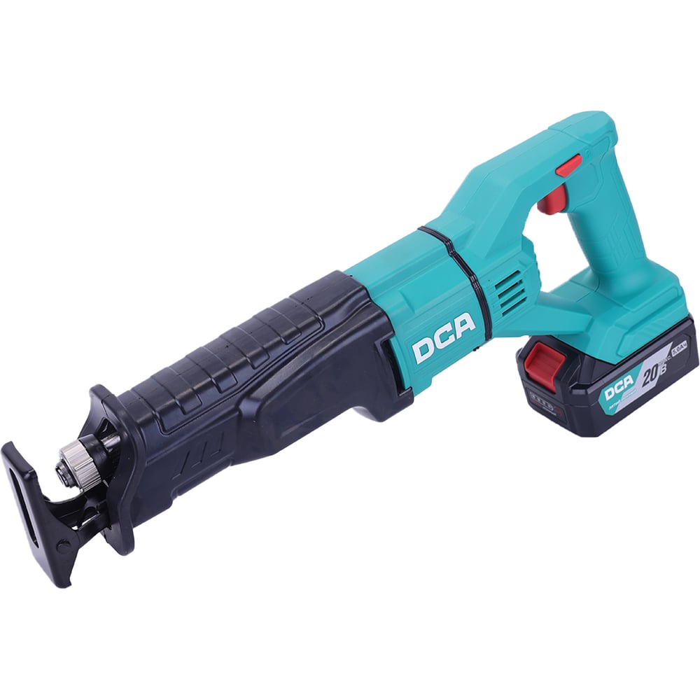 Изображение товара Аккумуляторная сабельная пила DCA ADJF02-28, Li-Ion 20 В профессиональная быстроразборная