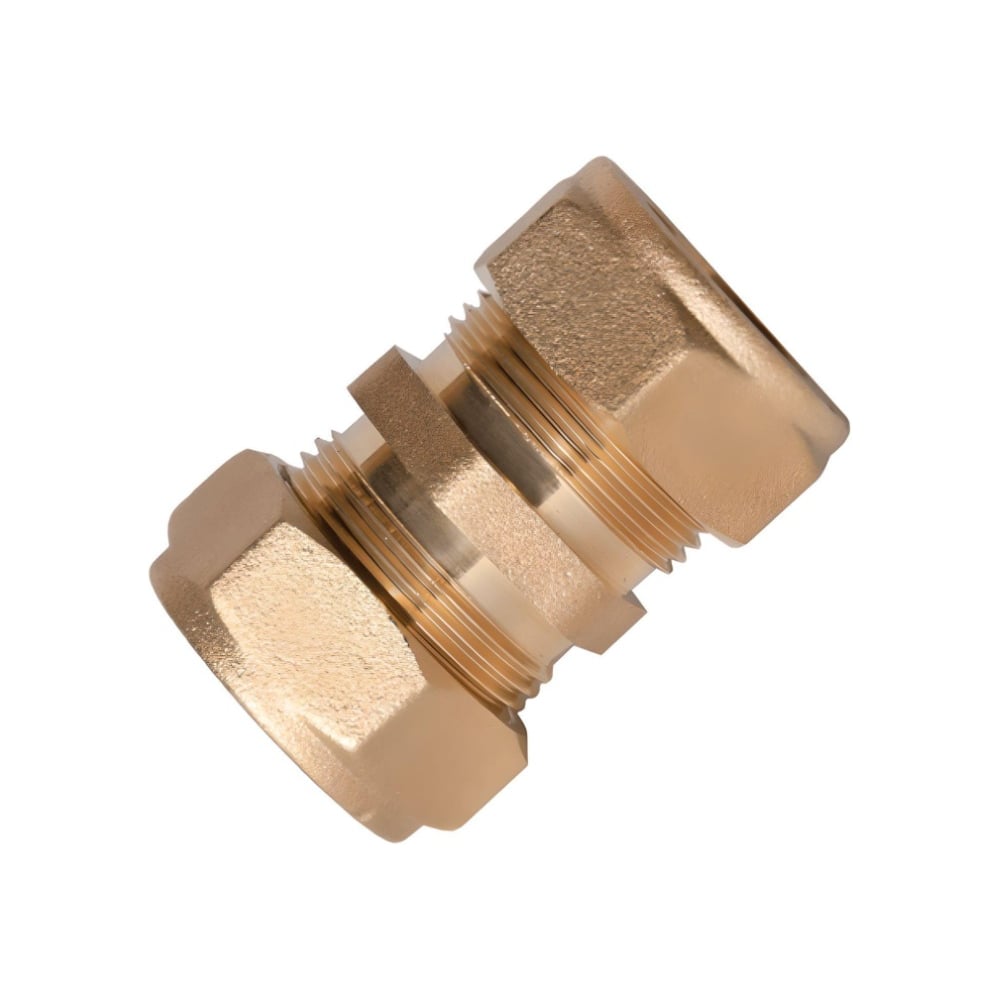 Изображение товара Муфта для гофрированной трубы ViEiR 20х20 латунь для воды