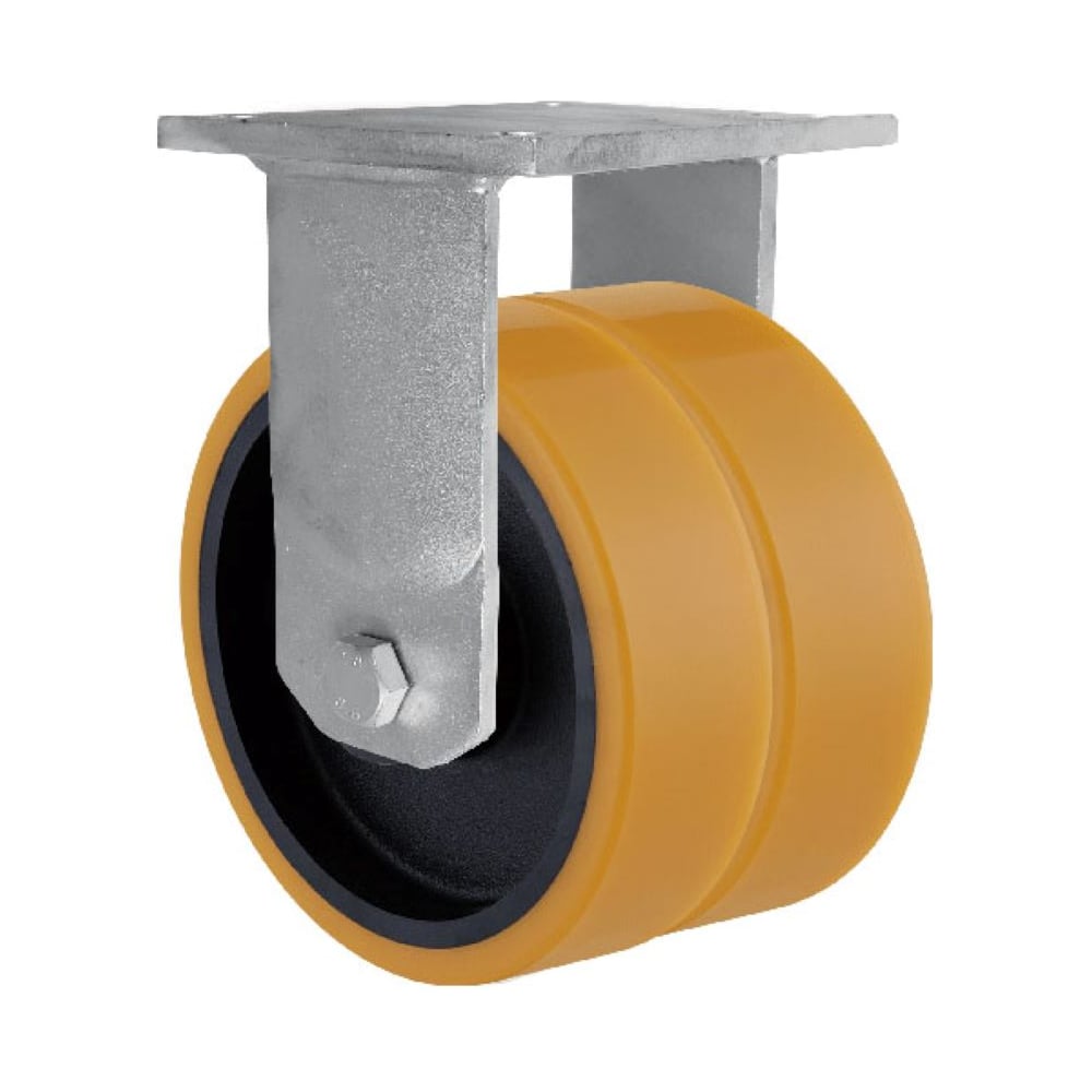 Изображение товара Промышленная колесная опора Inford неповоротная двойная 150 мм