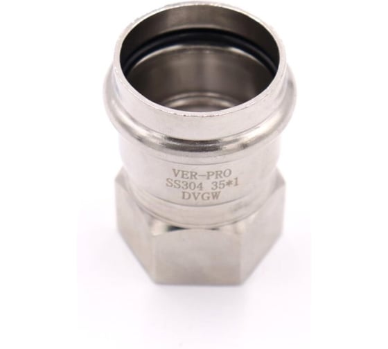 Изображение товара Муфта нержавеющая ViEiR 35х1 гайка для соединения крупных диаметров VPSF355