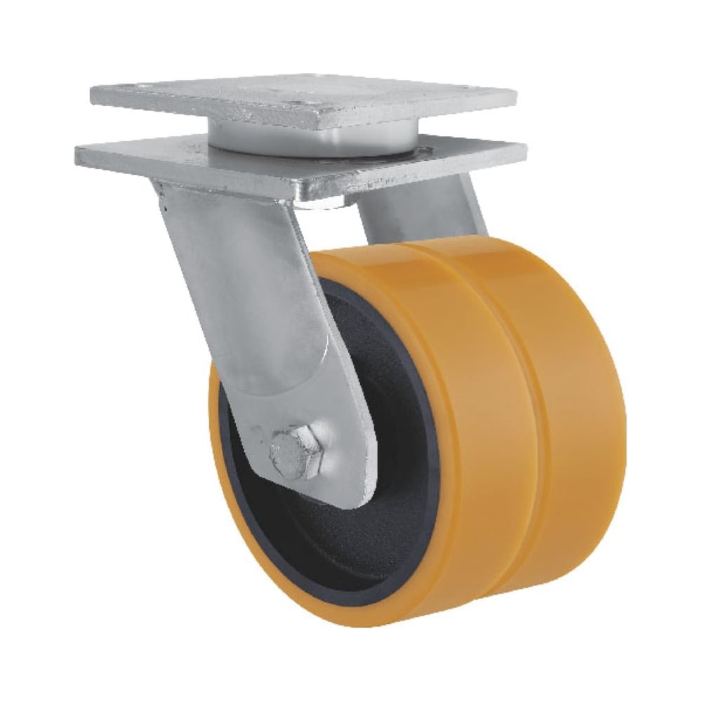 Изображение товара Поворотная сдвоенная колесная опора Inford E74 VIBU 304 S для промышленных целей