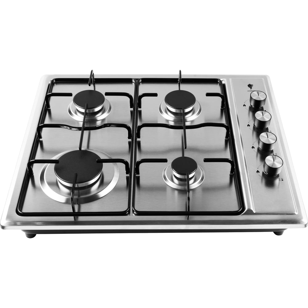 Изображение товара Газовая варочная панель Leonord LEG-60405S 4 конфорки нержавеющая сталь