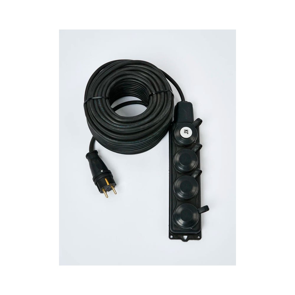 Изображение товара Удлинитель силовой ТОРЭЛЕКТРО КГ 3500 Вт с 4 розетками и защитой IP44