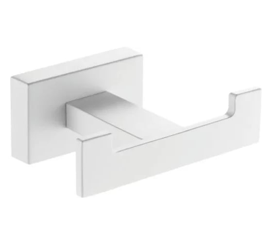 Изображение товара Крючок двойной для полотенец ViEir, белый, V5002-F