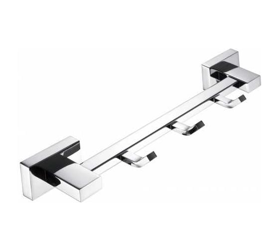 Изображение товара Вешалка для полотенец VIEIR с 3 крючками, нержавеющая сталь, хром, настенная, универсальная для ванной комнаты, V5014