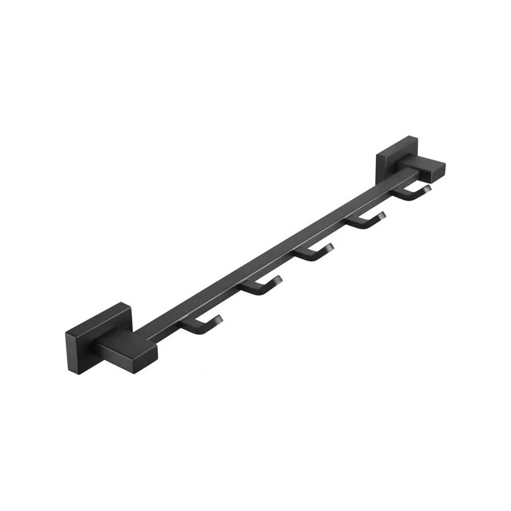 Изображение товара Вешалка для полотенец VIEIR с 5 крючками черная