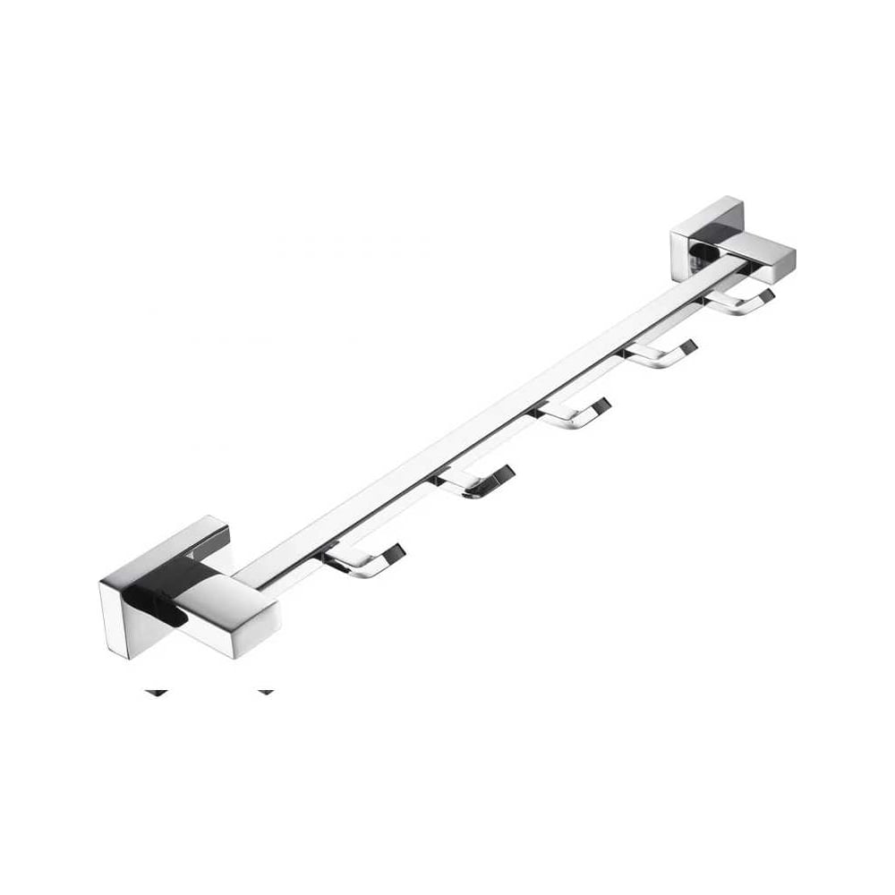 Изображение товара Вешалка для полотенец VIEIR с 5 крючками нержавеющая сталь хром настенная для ванной