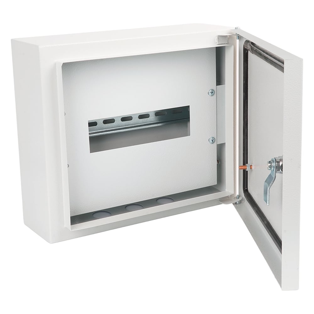 Изображение товара Металлический шкаф для электрощитка IP54 265х310х120 серый щитовой шкаф