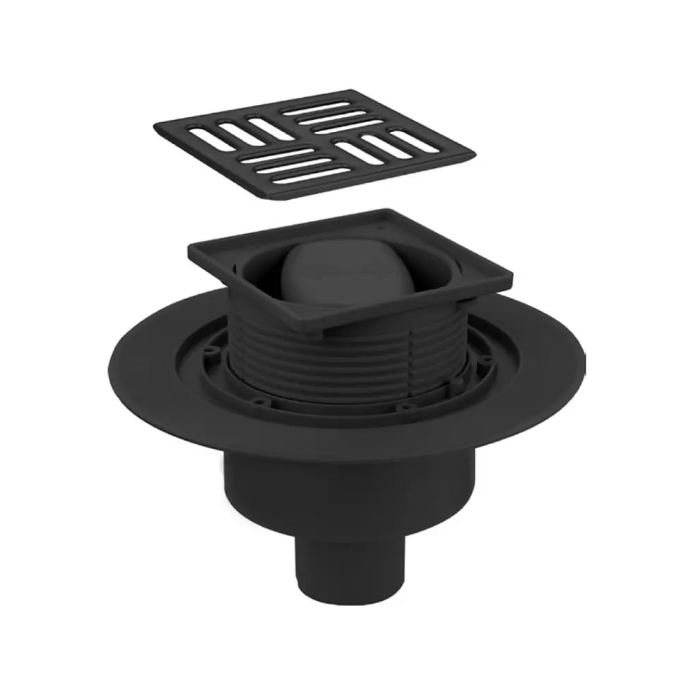 Изображение товара Душевой трап VIEIR 10х10 с сухим затвором и защитой от запахов