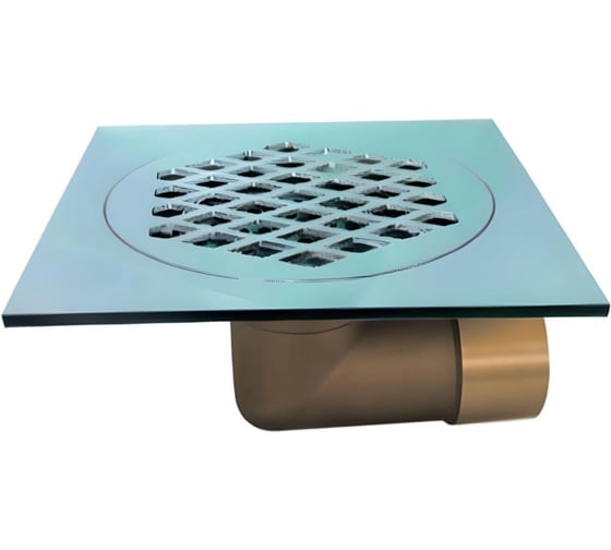 Изображение товара Трап душевой VIEIR 15х15 угловой с обратным клапаном для защиты от запахов VER15L