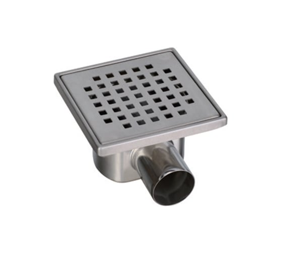 Изображение товара Трап душевой нержавеющий VIEIR 15х15 угловой с сухим затвором для защиты от запахов VER15B