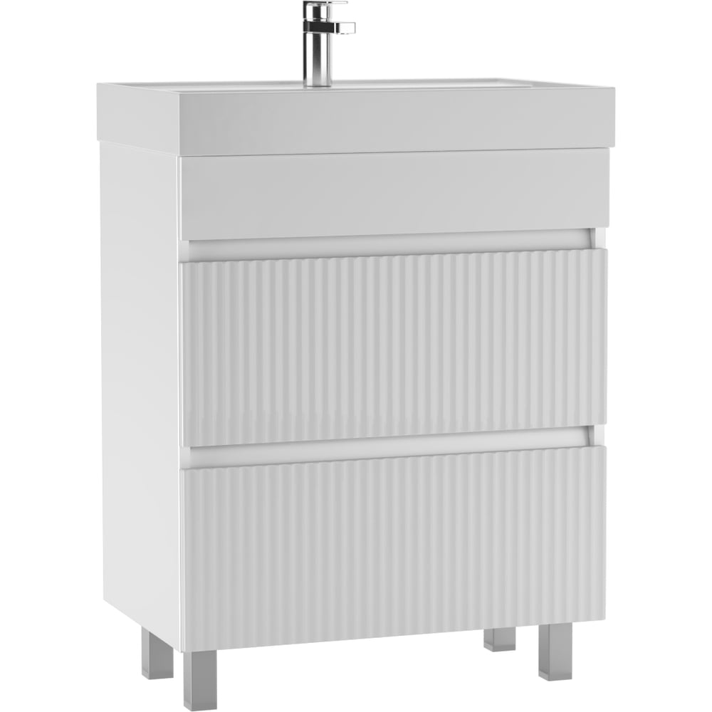 Изображение товара Тумба под умывальник Айсберг Фостер 70 Бриз с двумя ящиками