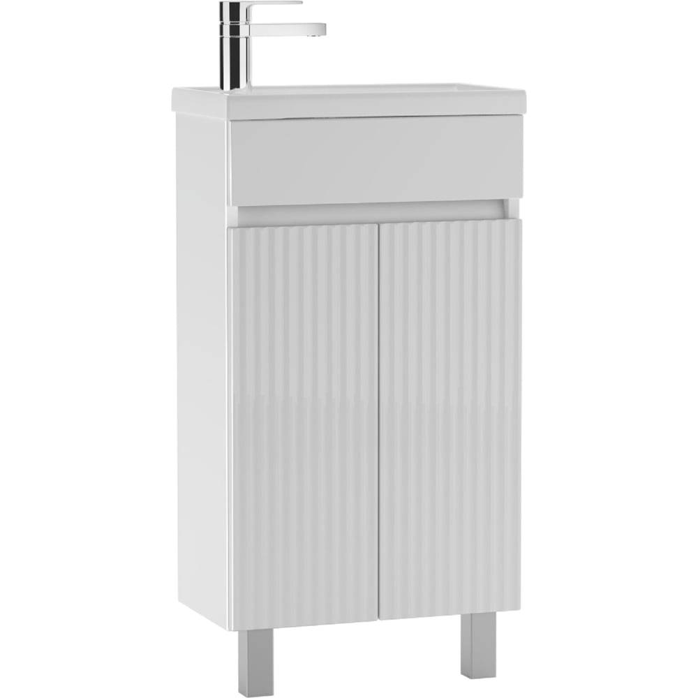 Изображение товара Тумба под умывальник Айсберг Фостер 45 Бриз без ящика DB3010T стиль современной классики