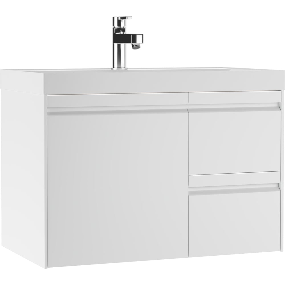 Изображение товара Тумба подвесная под раковину Домино UNIT 80 Chelsea В2 Белый