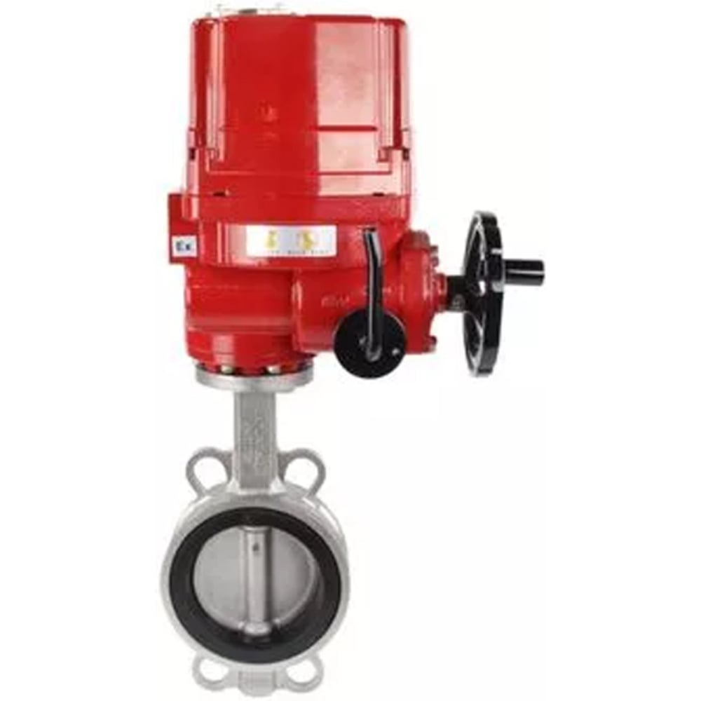 Изображение товара Затвор дисковый DN.ru 304-304-NBR-2W-Fb Ду125 Ру16 с электроприводом EX-015