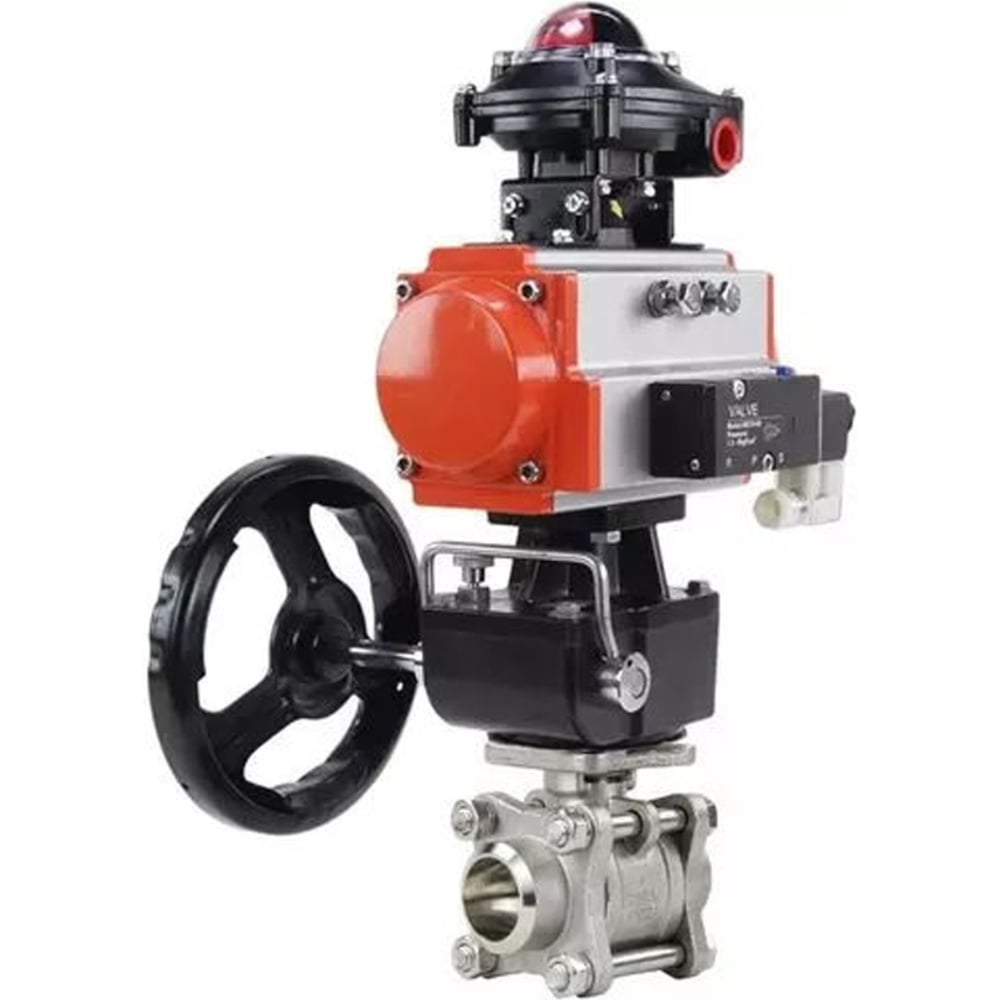 Изображение товара Кран шаровой DN.ru КШПП 316.200-ISO Ду32 Ру63 с пневмоприводом