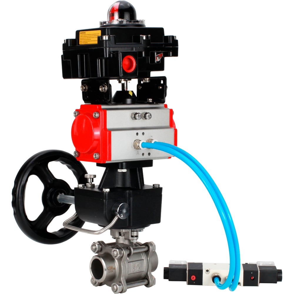 Изображение товара Кран шаровой DN.ru 316-316-PTFE-FP-W-ISO-H WDVF Ду40 подъ приварка профессиональный