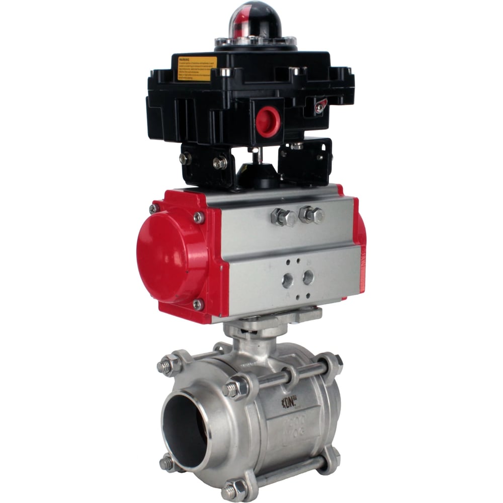 Изображение товара Кран шаровой DN.ru 316-316-PTFE-FP-W-ISO-H WDVF Ду40 Ру40 профессиональный