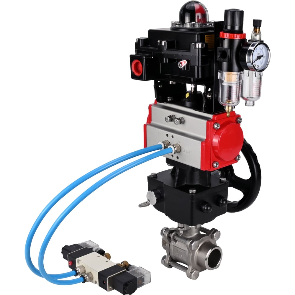 Изображение товара Кран шаровой DN.ru 316-316-PTFE-FP-W-ISO-H WDVF Ду40 Ру40