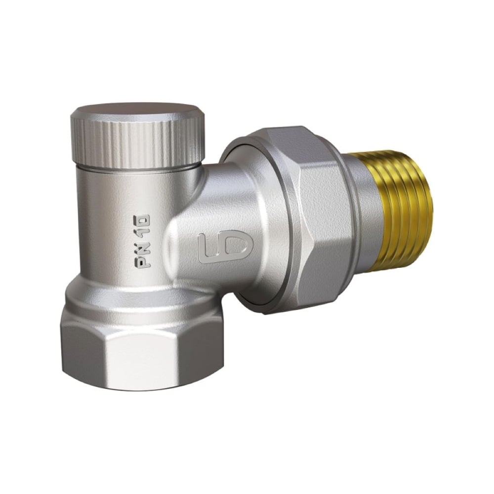 Изображение товара Настроечный клапан со сгоном LD PRIDE 1/2 угловой для системы отопления
