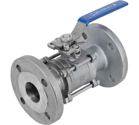 Изображение товара Кран шаровый фланцевый NEWKEY под привод нержавеющий (3PC), AISI316TI DN50 (2), PN40 NK-BFp50/6ti