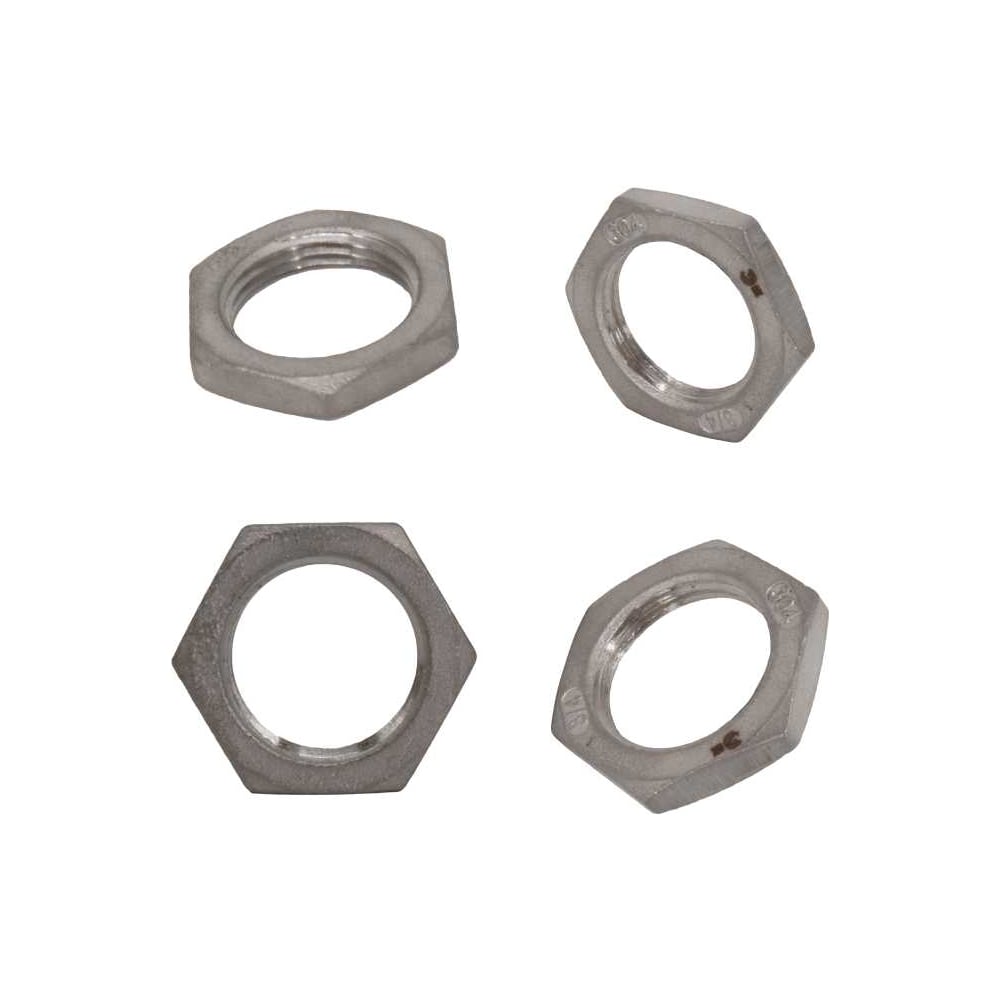 Изображение товара Контргайка нержавеющая NEWKEY ДУ 20 (3/4 дюйма) AISI 304, набор 4 шт