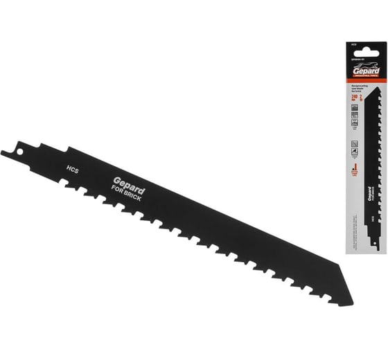 Изображение товара Пилка сабельная по кирпичу GEPARD S 240мм 1 шт. GP0644-01