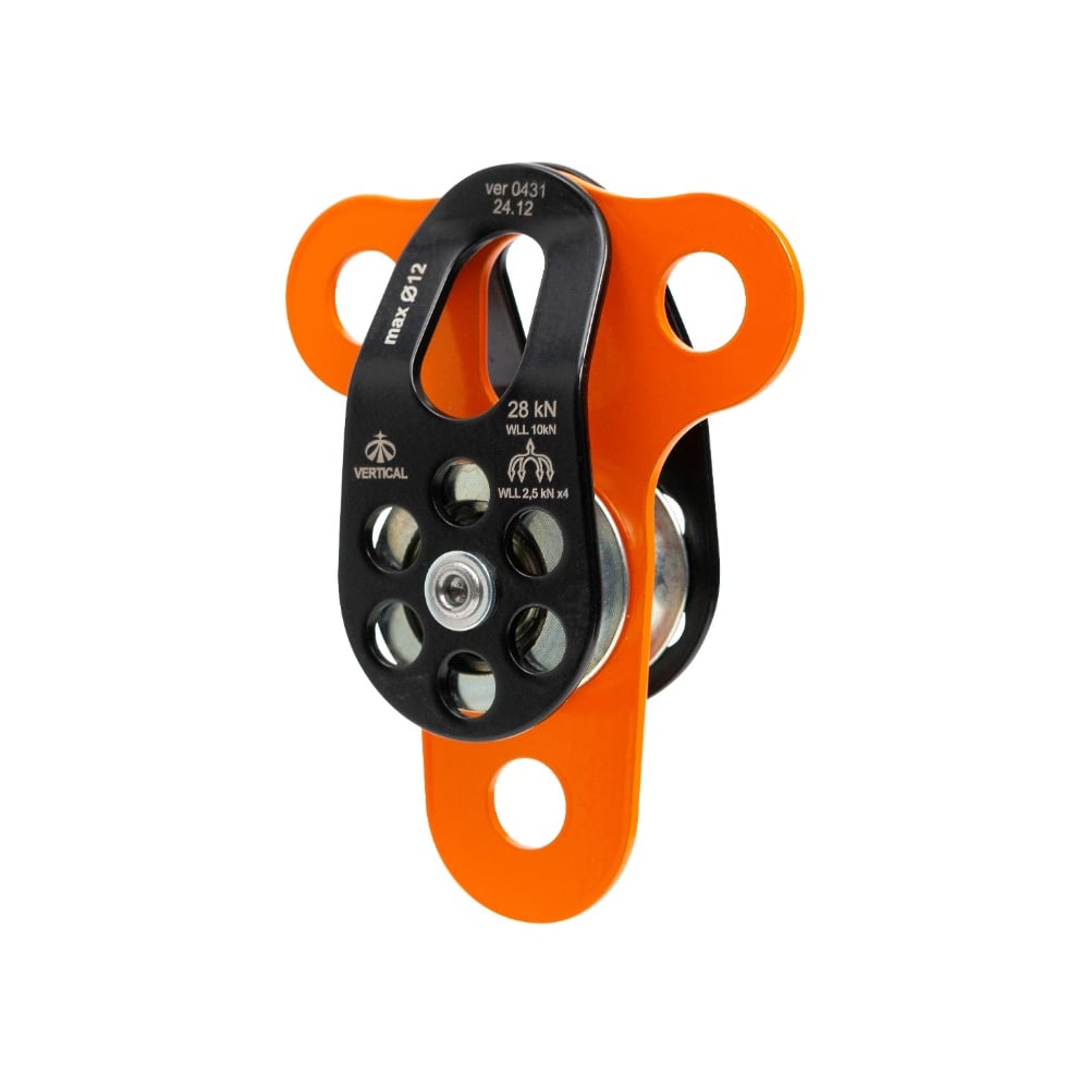 Изображение товара Блок-ролик двойной стальной Vertical с подшипником Pro ver 0431