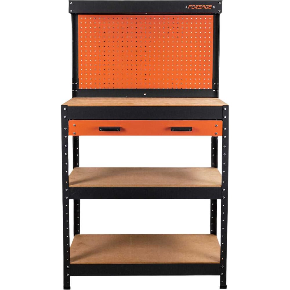 Изображение товара Верстак металлический Forsage 800х400х1400мм с выдвижной полкой