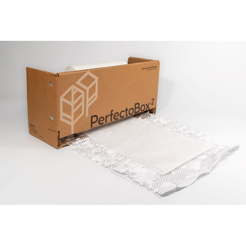 Изображение товара PerfectoBox2 сетчатая крафт-бумага с тишью 134 м белая