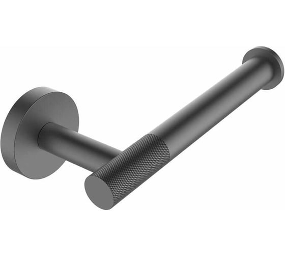 Изображение товара Держатель туалетной бумаги VIEIR без крышки, настенный, нержавеющая сталь, цвет графит, для санузла V5509-G