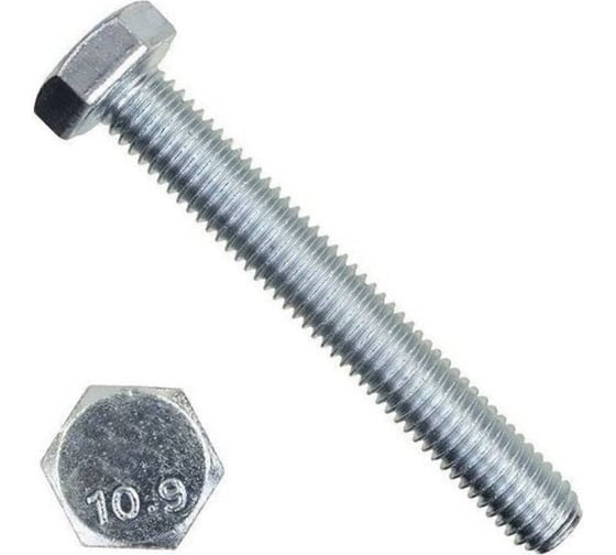 Изображение товара Болт boltnn.ru DIN 933 М8х35 10.9 цинк 50 шт 4687207350877