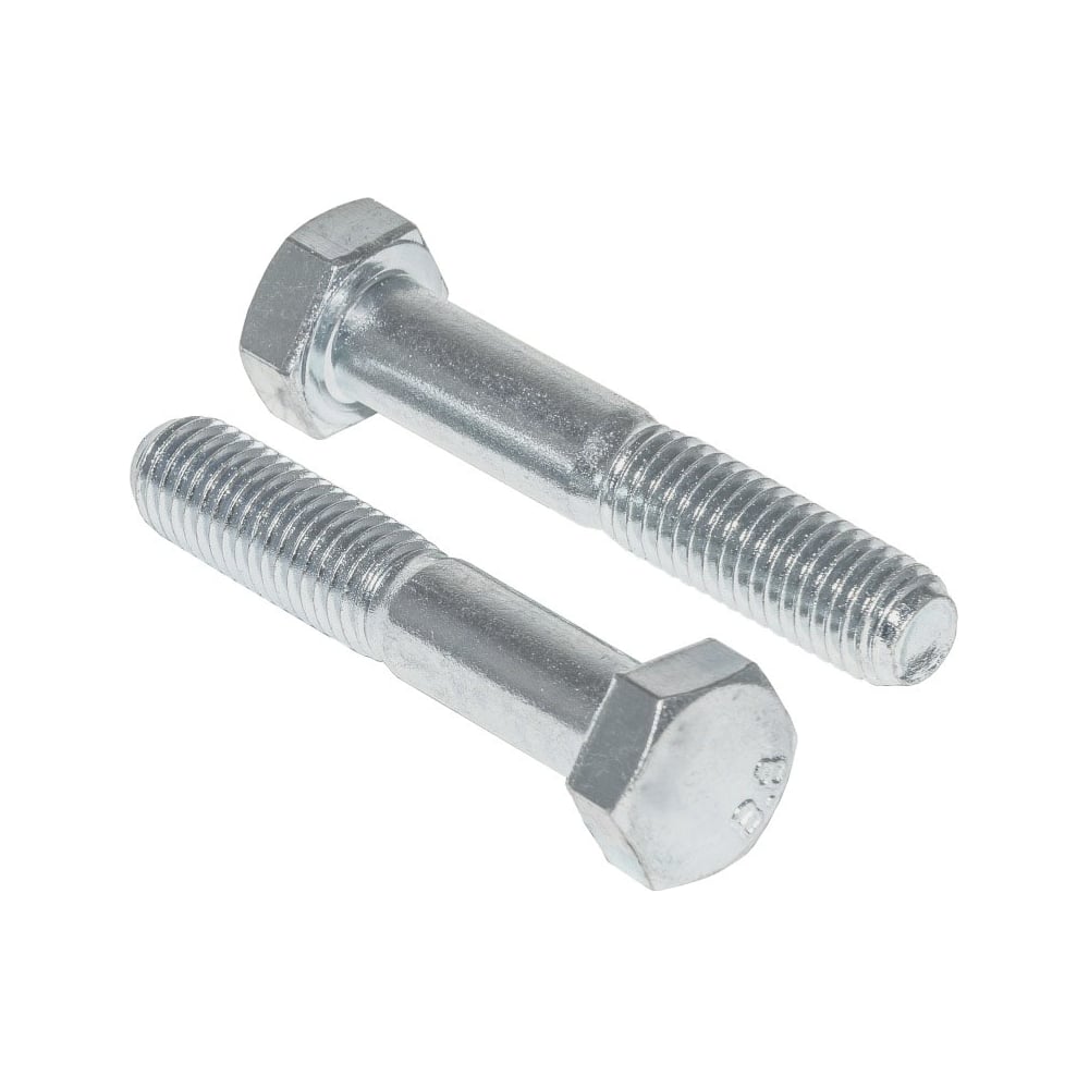 Изображение товара Болт DIN 931 М8х30 8.8 цинк 60 шт крепежный соединительный