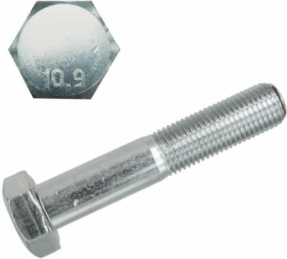 Изображение товара Болт boltnn.ru DIN 931 М8х100 10.9 цинк 25 шт 4687207352550